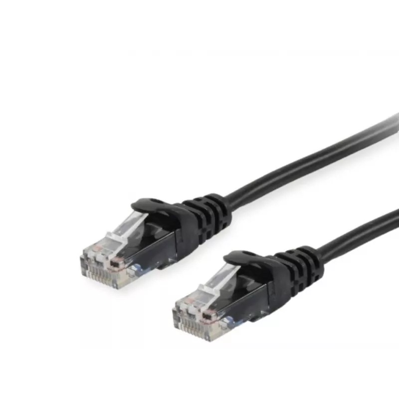 Cabo patch Equip Cat.6A U/UTP, 0,5 m, preto