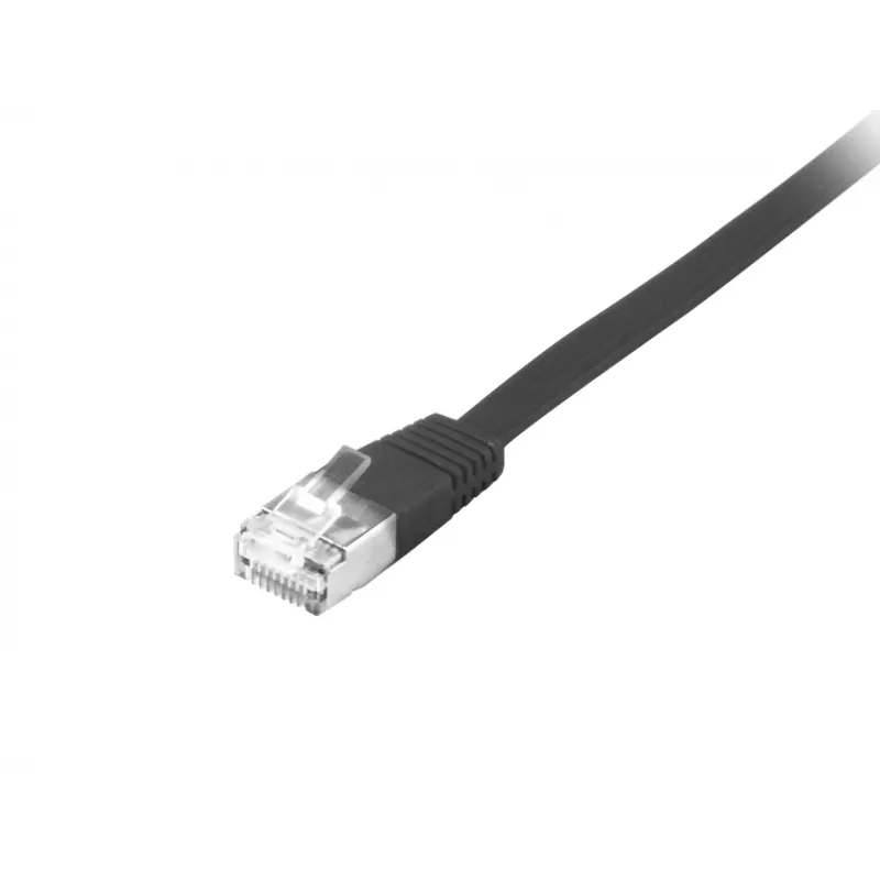 Cabo de rede Equip Cat.6A U/FTP flat RJ-45 5,0 m preto