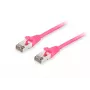 Cabo patch Equip Cat.6A S/FTP RJ-45 7,5 m rosa
