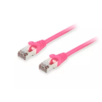 Cabo patch Equip Cat.6A S/FTP, rosa, 10 m, 10 m, Cat6a, S/FTP (S-STP), RJ-45, RJ-45, rosa