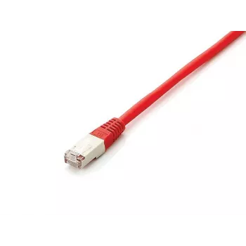 Cabo patch Equip Cat.6A Platinum S/FTP, 0,5 m, vermelho