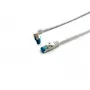 Cabo patch Equip Cat.6A S/FTP, angular para reto, RJ-45, 0,5 m, branco