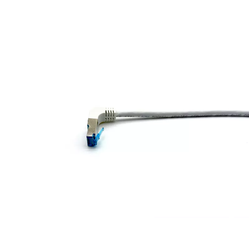 Cabo patch Equip Cat.6A S/FTP, angular para reto, RJ-45, 0,5 m, branco
