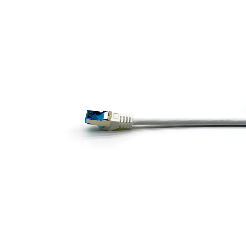 Cabo patch Equip Cat.6A S/FTP, angular para reto, RJ-45, 0,5 m, branco