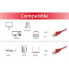 Cabo patch Equip Cat.6A RJ-45 U/UTP 0,15 m vermelho