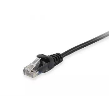 Cabo patch Equip Cat.6A U/UTP, 0,15 m, preto, 0,15 m, Cat6a, U/UTP (UTP), RJ-45, RJ-45, preto