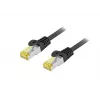 Cabo patch exterior EQUIP Cat.6A S/FTP 1,0 m RJ-45 — preto