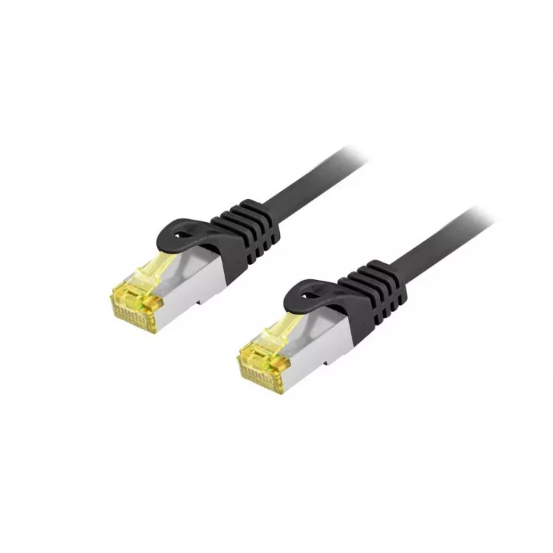 Cabo patch exterior EQUIP Cat.6A S/FTP 0,25 m, RJ-45 — preto
