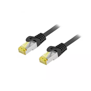 Cabo patch exterior EQUIP Cat.6A S/FTP 10 m, RJ-45 para RJ-45, preto