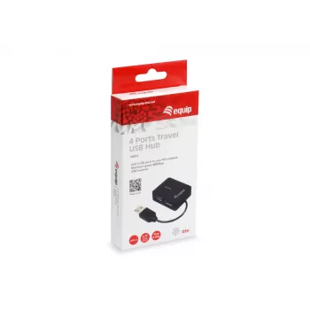 Hub de interfaces Equip 128952 USB 2.0 480 Mbit/s preto