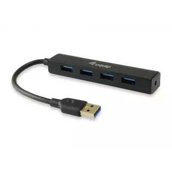 Hub de interfaces Equip 128953 USB 3.2 Gen 1 (3.1 Gen 1) Type-A 5000 Mbit/s preto