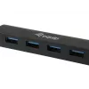 Hub de interfaces Equip 128953 USB 3.2 Gen 1 (3.1 Gen 1) Type-A 5000 Mbit/s preto