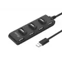 Hub USB 2.0 Equip de 7 portas, USB 2.0, USB 2.0, 480 Mbit/s, preto, China, CE, RoHS