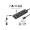 Hub USB 2.0 Equip de 7 portas, USB 2.0, USB 2.0, 480 Mbit/s, preto, China, CE, RoHS