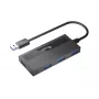 Hub USB 3.0 Equip de 4 portas com adaptador USB-C