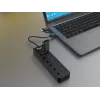 Hub USB Equip de 7 portas USB 3.2 Gen 1 com fonte de alimentação