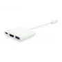 Adaptador USB Type-C para HDMI fêmea/USB A fêmea/PD Equip 133461