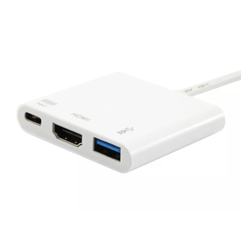 Adaptador USB Type-C para HDMI fêmea/USB A fêmea/PD Equip 133461