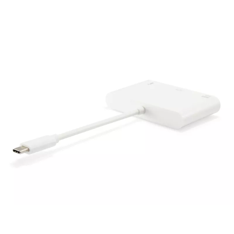 Adaptador USB Type-C para VGA fêmea/USB A fêmea/PD Equip 133462