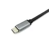 Adaptador dual-HDMI 4-em-1 Equip USB-C, USB 3.2 Gen 1 (3.1 Gen 1) Type-C, prateado, 4K Ultra HD, 30 Hz, HDMI, alumínio