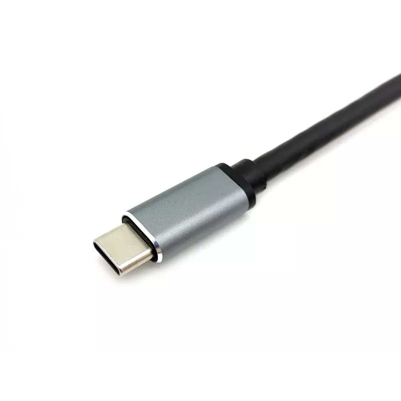 Adaptador dual-HDMI 4-em-1 Equip USB-C, USB 3.2 Gen 1 (3.1 Gen 1) Type-C, prateado, 4K Ultra HD, 30 Hz, HDMI, alumínio