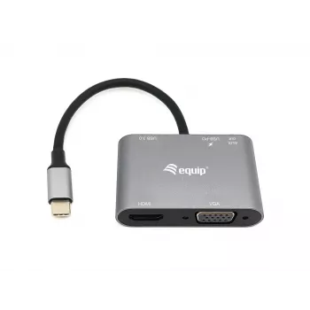 Adaptador multifunções 5-em-1 Equip USB-C