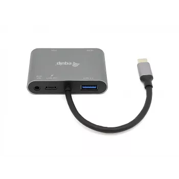 Adaptador multifunções 5-em-1 Equip USB-C