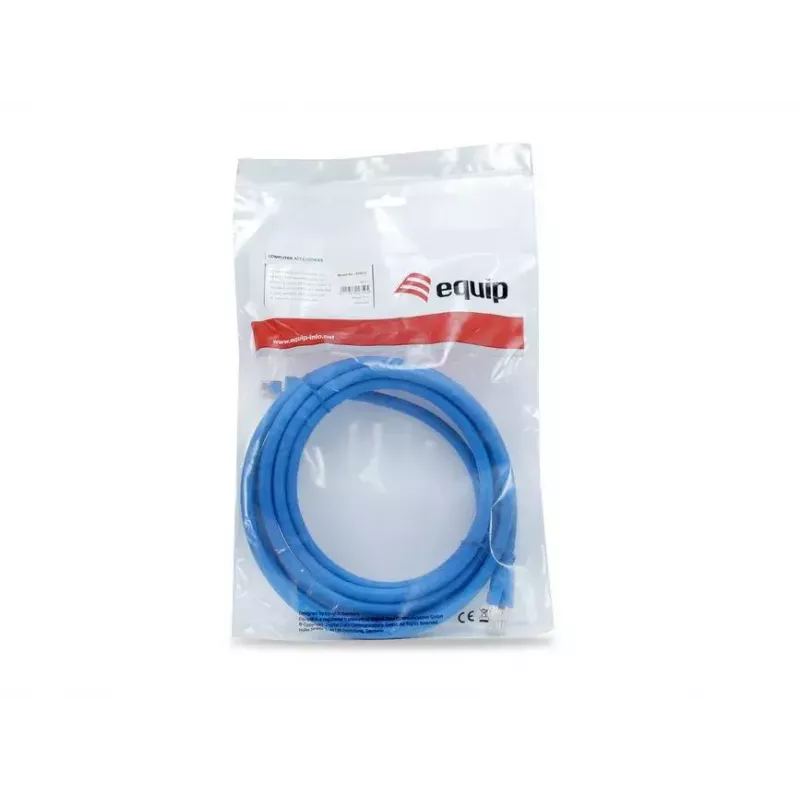 Cabo de rede Equip Cat 8.1 S/FTP (PIMF), LSOH, 0,5 m, azul