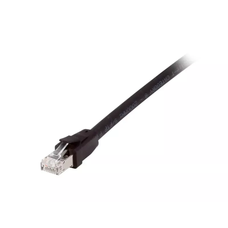 Cabo de rede Equip Cat 8.1 S/FTP (PIMF) LSOH, 0,5 m, preto