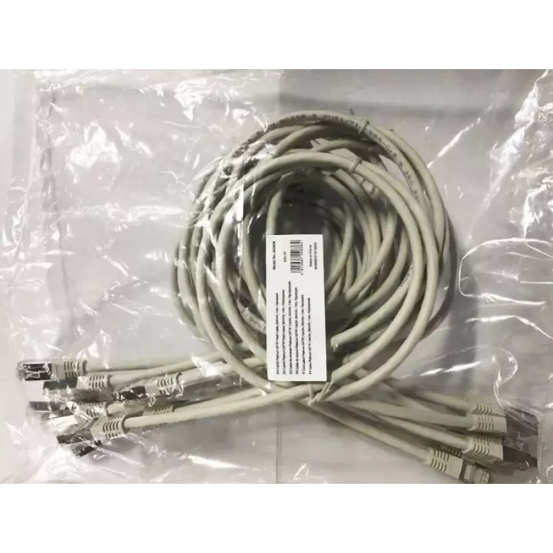Cabo de rede Equip Cat.6A Platinum S/FTP, cinzento, 1,0 m, 10 unid./conjunto