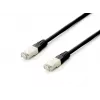 Cabo de rede Equip Cat.6A Platinum S/FTP, preto, 1,0 m, 10 unid./conjunto