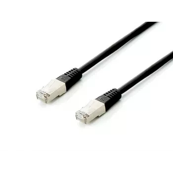 Cabo de rede Equip Cat.6A Platinum S/FTP, preto, 1,0 m, 10 unid./conjunto