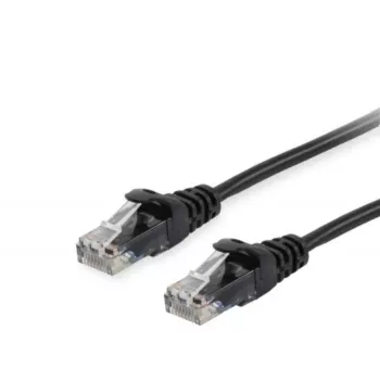 Cabo patch Equip Cat.6 RJ-45 U/UTP 0,15 m preto