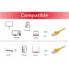 Cabo patch Equip Cat.6 U/UTP, 0,15 m, amarelo, 0,15 m, Cat6, U/UTP (UTP), RJ-45, RJ-45, amarelo