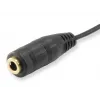 Cabo divisor de áudio Equip, preto, 3,5 mm, 2 x 3,5 mm, conector fêmea, ficha, policloreto de vinilo (PVC)