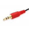 Cabo divisor de áudio Equip, preto, 3,5 mm, 2 x 3,5 mm, conector fêmea, ficha, policloreto de vinilo (PVC)