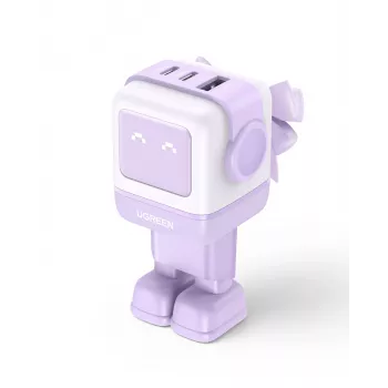 Ugreen Nexode RG 65W 3 portas GaN computador móvel, telemóvel, rato, portátil, powerbank, telefone rosa carregamento rápido AC interior