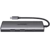 Adaptador multifunções USB-C UGREEN 15531 HDMI USB 3.0 Ethernet