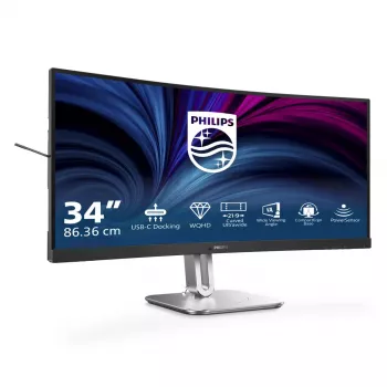 Monitor de computador Philips 5000 series 34B2U5600C/00 86,4 cm (34 polegadas) 3440 x 1440 píxeis Dual QHD LCD cinzento