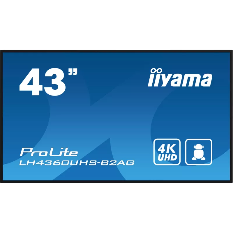 iiyama ProLite LH4360UHS-B2AG ecrã de sinalização digital de 43 polegadas 4K UHD