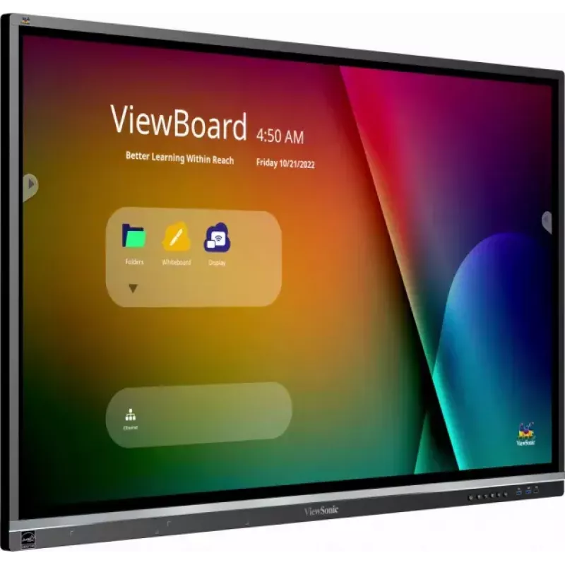 Quadro interativo Viewsonic IFP5550-5 139,7 cm (55 polegadas) 3840 x 2160 píxeis ecrã tátil preto HDMI