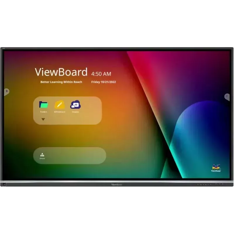 Quadro interativo Viewsonic IFP6550-5F 165,1 cm (65 polegadas) 3840 x 2160 píxeis ecrã tátil preto HDMI
