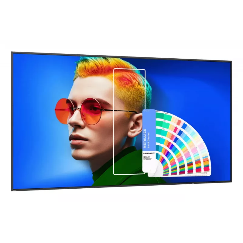 Ecrã plano de sinalização digital BenQ SL7504 190,5 cm (75 polegadas) 500 cd/m² 4K Ultra HD preto processador integrado Android 24/7