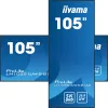 Ecrã de sinalização iiyama LH10551UWS-B1AG ecrã plano de sinalização digital 2,67 m (105 polegadas) LED 500 cd/m² UltraWide 5K HD preto 24/7