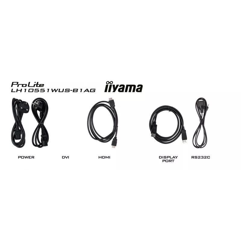 Ecrã de sinalização iiyama LH10551UWS-B1AG ecrã plano de sinalização digital 2,67 m (105 polegadas) LED 500 cd/m² UltraWide 5K HD preto 24/7