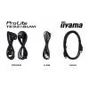 Ecrã de sinalização iiyama TE9218UWI-B1AG design quiosque 2,32 m (91,5 polegadas) LED Wi-Fi 500 cd/m² 5K Ultra HD preto ecrã tátil processador integrado Android 16/7