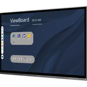 Ecrã de sinalização Viewsonic IFP7562 ecrã interativo plano 190,5 cm (75 polegadas) LED Wi-Fi 350 cd/m² 4K Ultra HD preto ecrã tátil processador integrado Android