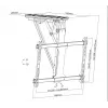 Suporte de teto motorizado para TV Equip de 32