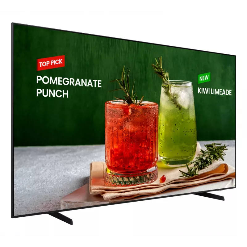 Ecrã de sinalização digital Samsung BE98D-H 2,49 m (98 inch) LED WLAN 4K Ultra HD preto processador integrado Tizen 16/7