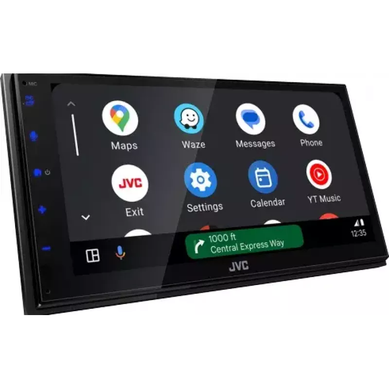 JVC KW-M595DBT auto-rádio multimédia 2 DIN, ecrã tátil de 6,8 polegadas, DAB+, Apple CarPlay, Android Auto, Wi-Fi, 22 W, preto